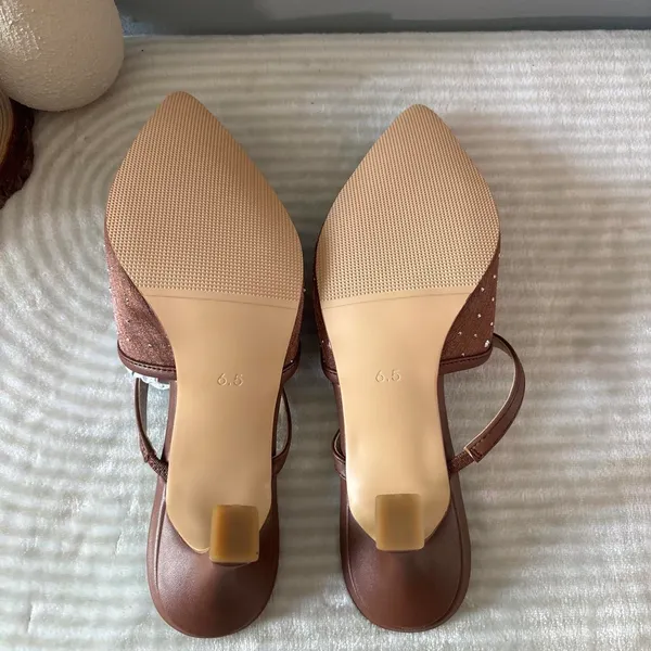 & Other Stories Starlight Brown Heels - Image 6