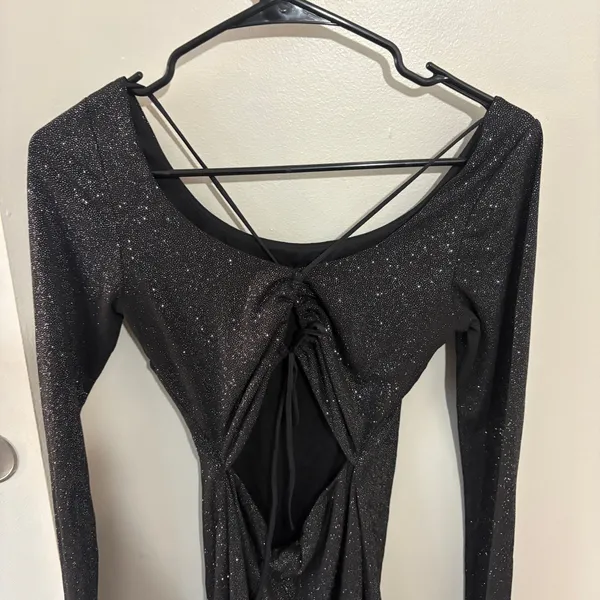 Lucy in the Sky Severina Long Sleeve Bodycon Dress Black Size Women’s Small - Image 4