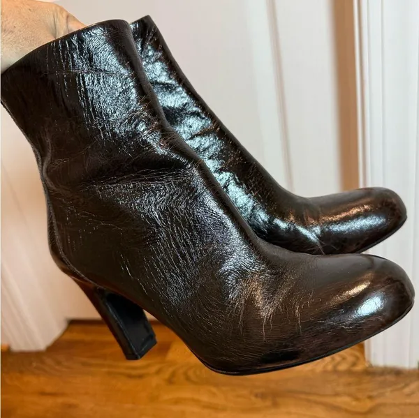 Zara Dark Brown Ankle Boots size 38 - Image 3