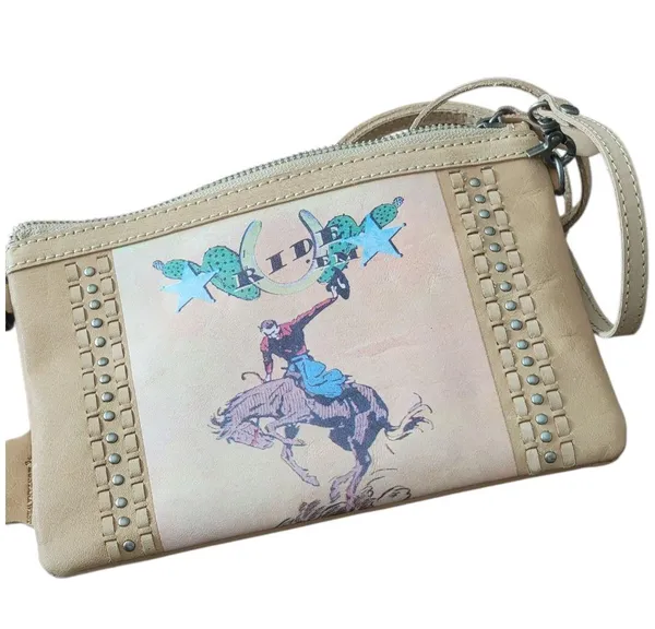 Montana West Ride ‘em! | Western style leather shoulder/crossbody gives cowgirl energy - Image 8