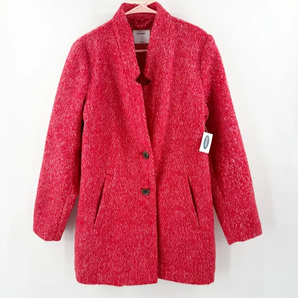 Old Navy Cozy Coatigan Womens Small NWT Relaxed Texture Cardi Coat Wool Blend - Image 2