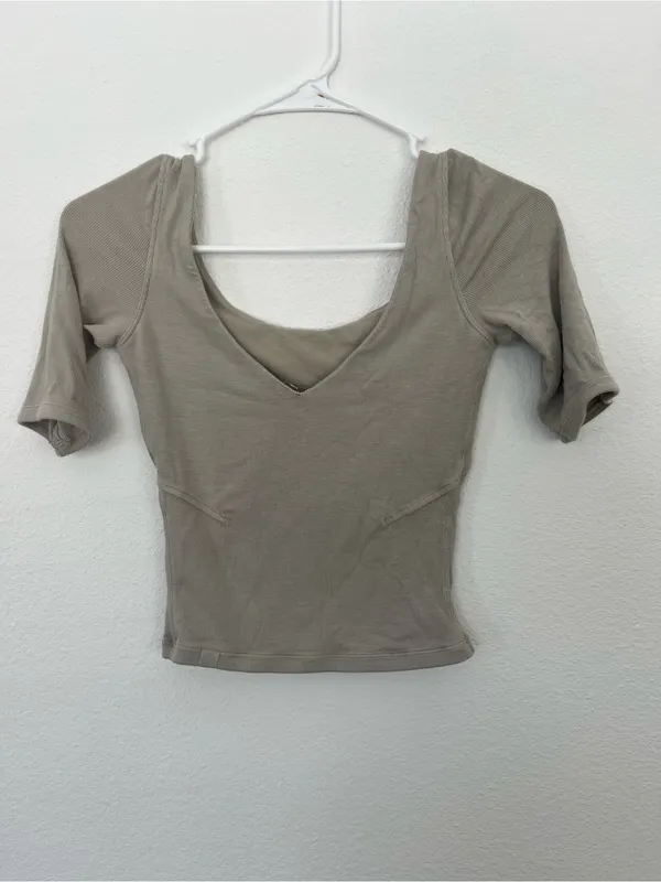 Lululemon Ribbed Micro-Modal Half Sleeve T-Shirt - Image 6