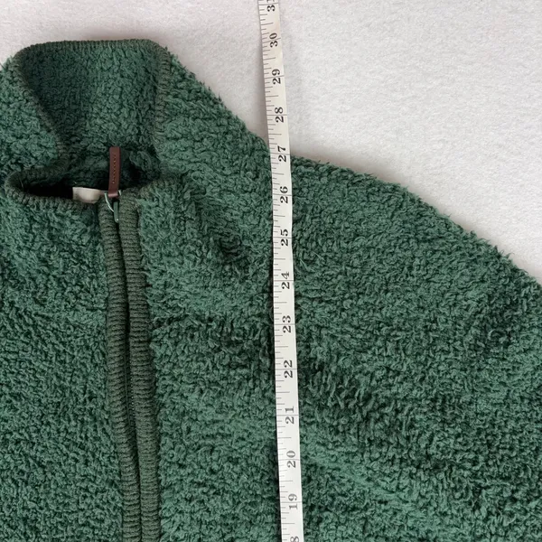 NWT Natural Reflections Sherpa Sweater Women's 1X Green Full Zip Cozy Cabincore - Image 5