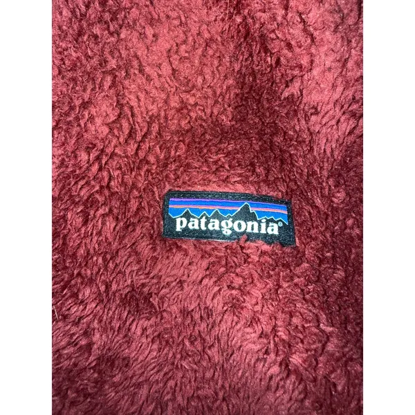 Patagonia Women's Los Gatos Vest Sherpa fluffy maroon fall large super soft - Image 3