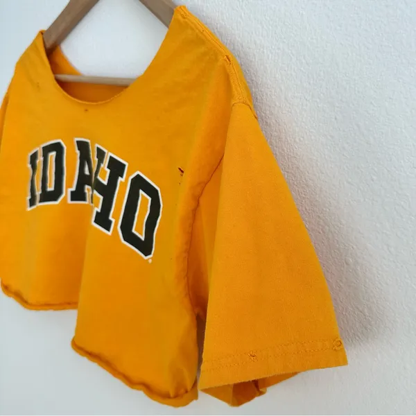 University of Idaho Off the Shoulder Crop Top - Image 3