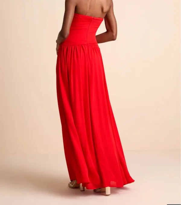 Lulus Red Maxi Dress - Image 4