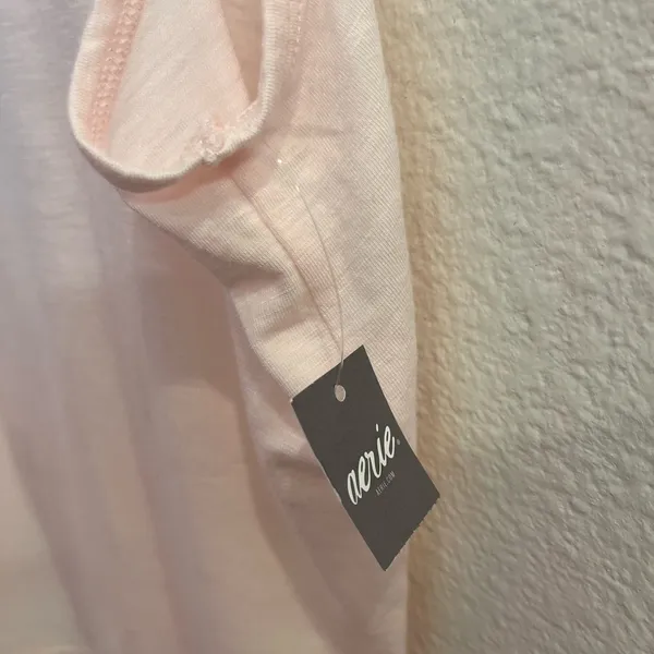 NWT Aerie Light Pink Open Back Tie Tank Top Large - Image 2
