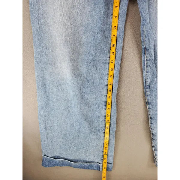 Pilcro and the Letterpress Wide Leg Jeans Womens 26 Blue Light Wash Pleated High‎ Rise Anthropologie - Image 6