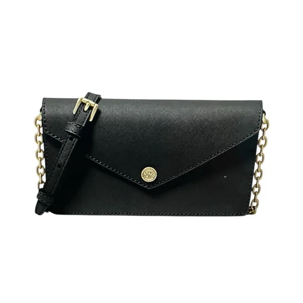 Michael‎ Kors Small Saffiano Leather Envelope Crossbody/Clutch Bag Black NWT - Image 14