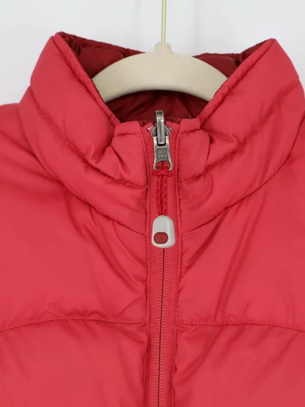 L.L.Bean Women’s Reversible Red Large Goose Down Puffer Vest Full Zip Outdoor - Image 4