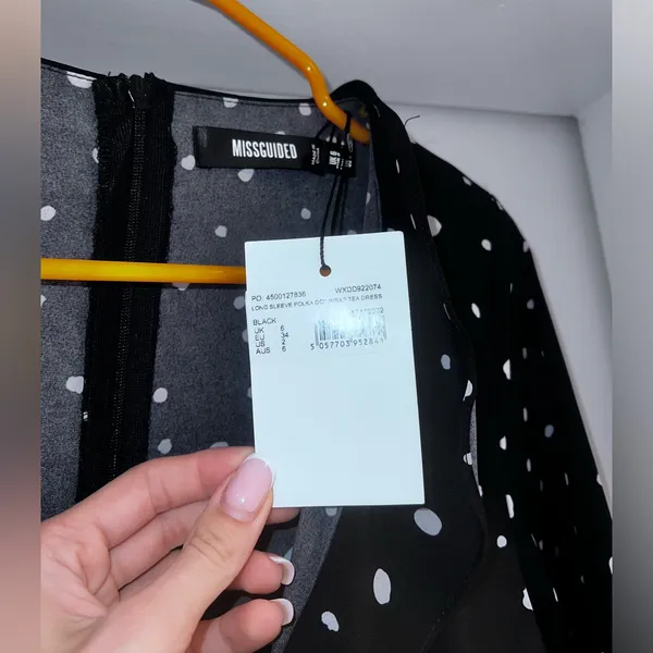 NWT Missguided Polka Dot Dress Size 2 - Image 5