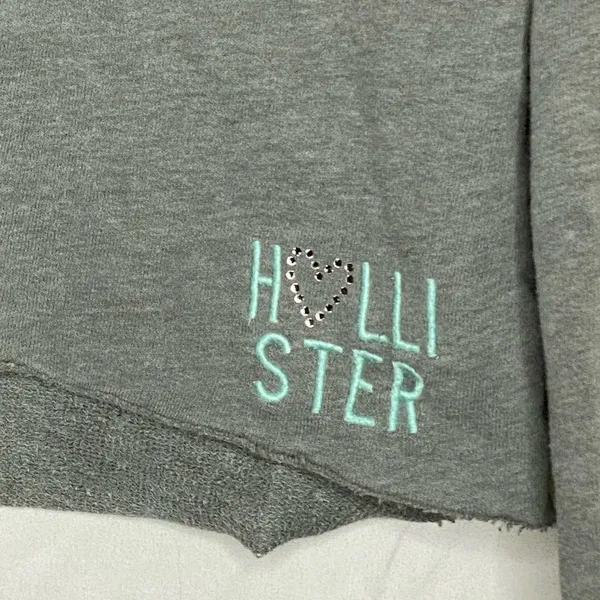 Hollister Off Shoulder Shirt Gray - Image 2