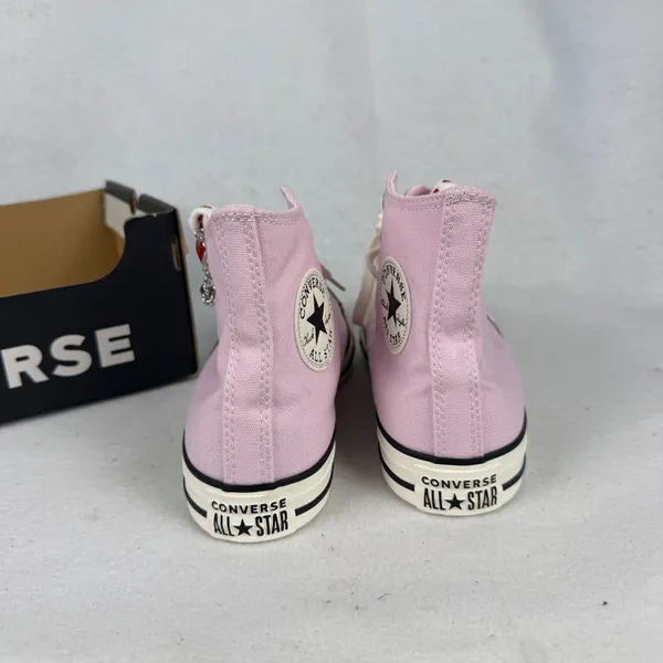 Converse Chuck Taylor All Star Womens 8.5 UK 6.5 Valentine Heart Charm‎ Pink - Image 6