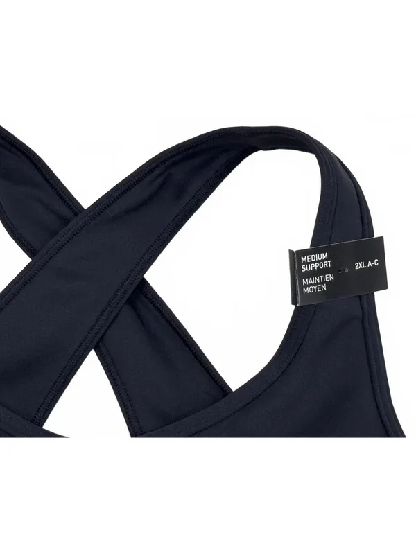 NWT Adidas Power Train Black Medium Support Sports Bra Plus Size 2XLC - Image 6