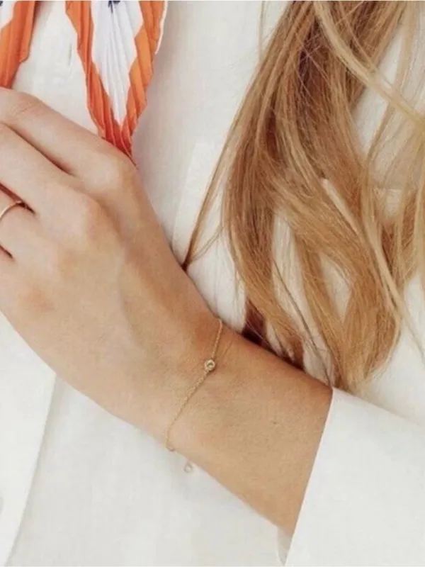 Revolve x MARRIN COSTELLO Soleil Bracelet White Topaz, Sterling Silver/ 14k Gold - Image 10