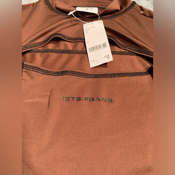 NWT BDG urban outfitters iets frans Brown Long Sleeve Top - Image 3
