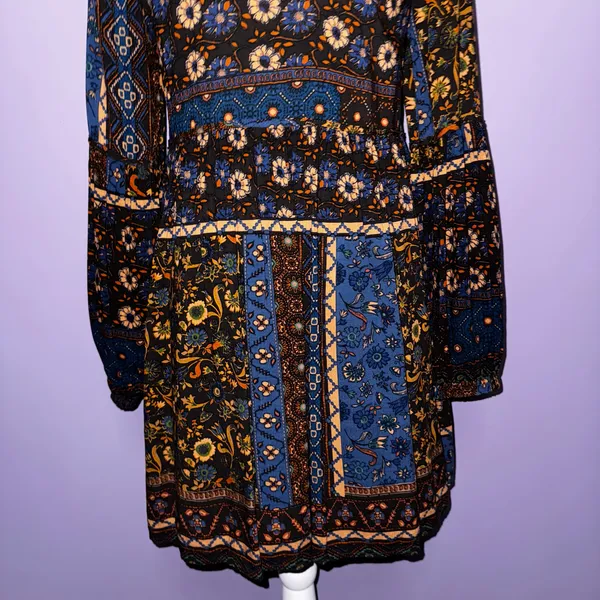 Altar’d State Bohemian Long Sleeve Floral Print Mini Dress - Image 15