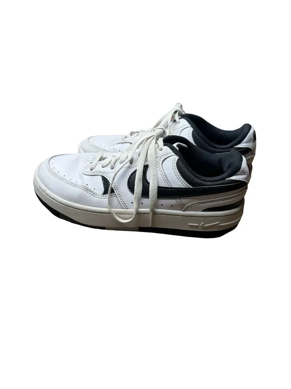 🤍👟 Nike Gamma‎ Force Leather Sneakers White Black Women’s Size 5.5 EU 36 👟🤍 - Image 2