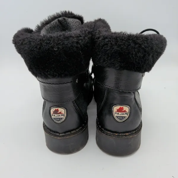 Pajar Penny Snow Boots Canada Waterproof Metallic Silver Faux Fur Winter‎ 38 7.5 - Image 7