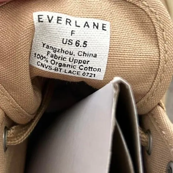 Everlane Canvas Utility Combat Platform Boots – Tan Lug Sole (6.5, NIB) - Image 5