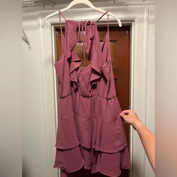 BCBGeneration Purple Mini Dress - Image 3
