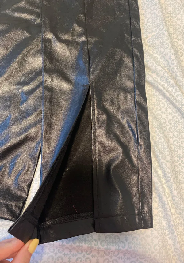 Black Leather Pants - Image 4