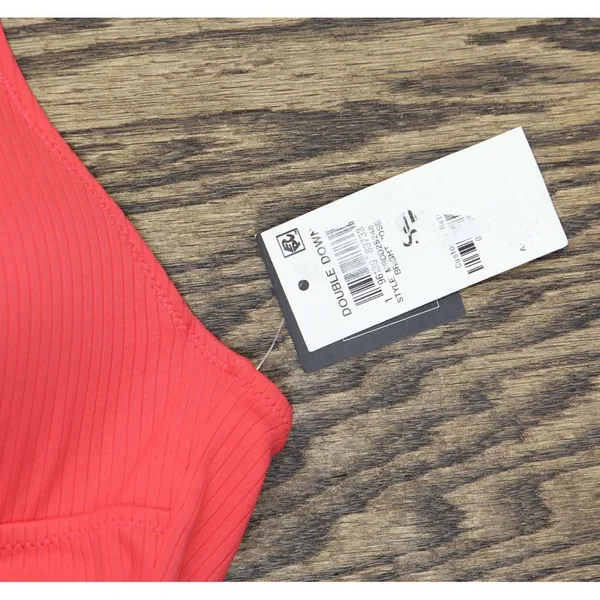 NWT Bar III Womens V-Wire Plunge-Neck One Piece Swimsuit Bright Rose Pink S - Image 4