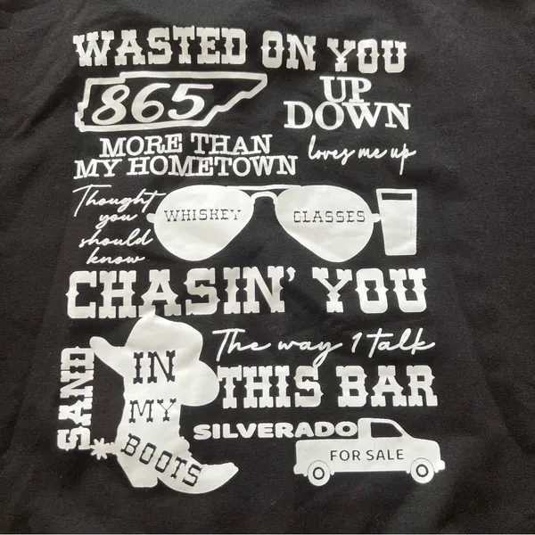 Morgan Wallen Black Long Sleeve Unisex Shirt 3XL - Image 6