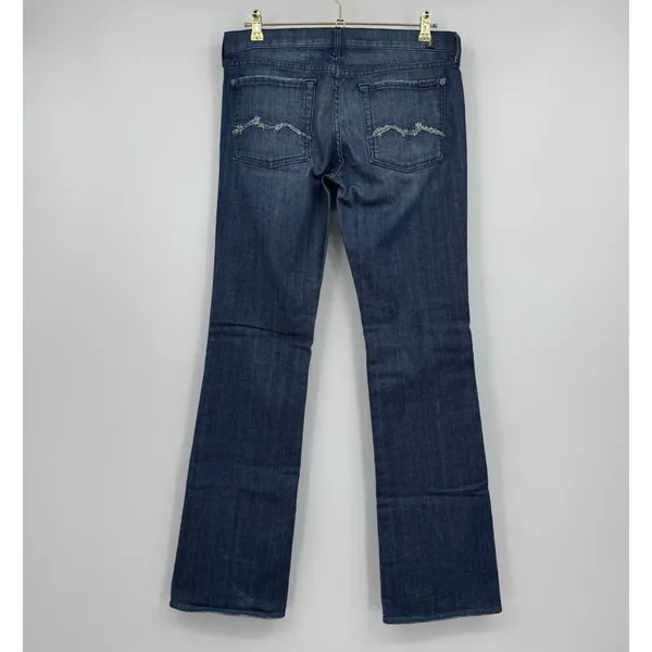 7 For All Mankind Bootcut Jeans Womens 31 Medium Wash Mid Rise Boho Casual Denim - Image 2