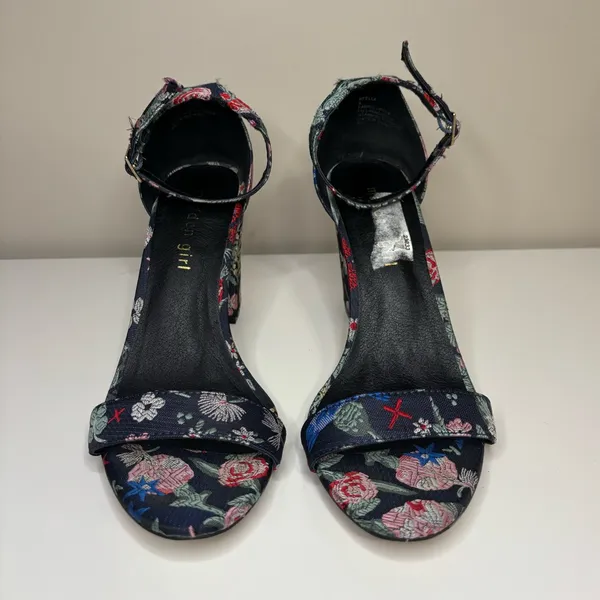 Madden Girl Bella Floral Embroidered Block Heels - Image 2