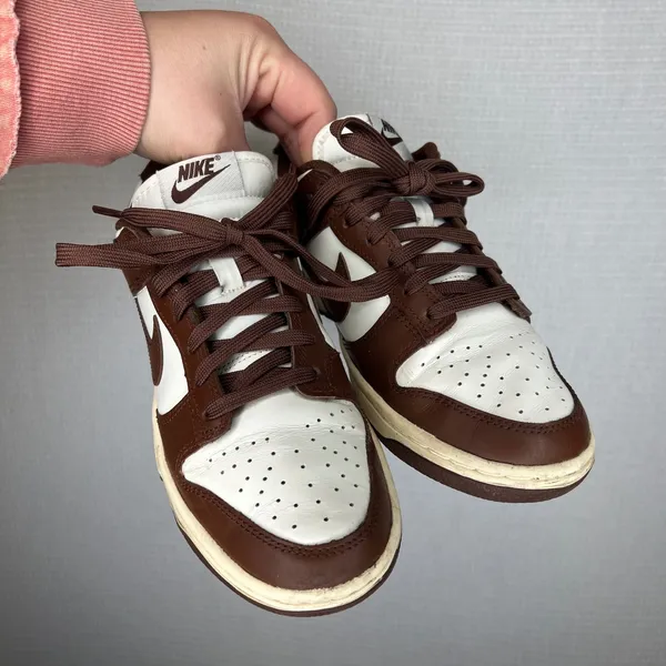 Nike Dunk Low Cacao Wow Womens Sneakers Brown White‎ DD1503-124 Size 7 - Image 2