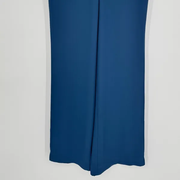 Babaton Wide Leg Pull On Pants Size 2 Blue Trousers Professional Career‎ Office - Image 5