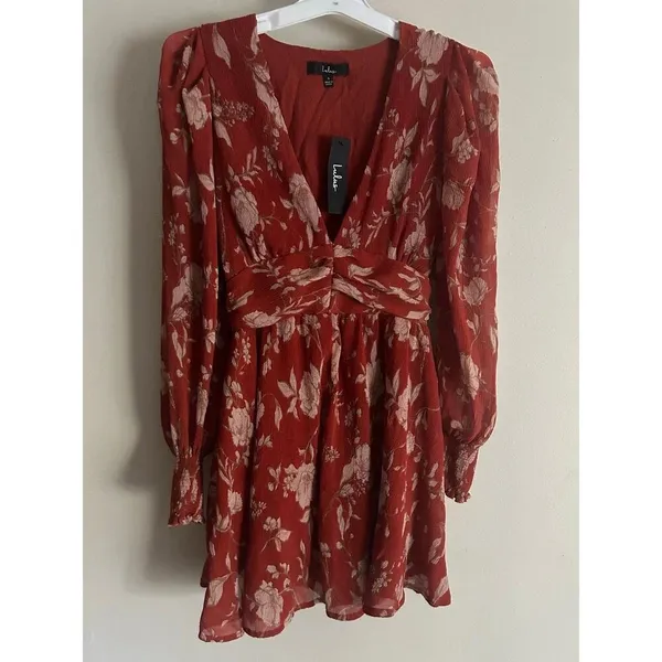 Lulu’s Women’s Dress Autumn Dreams Floral Print NWT - Image 4