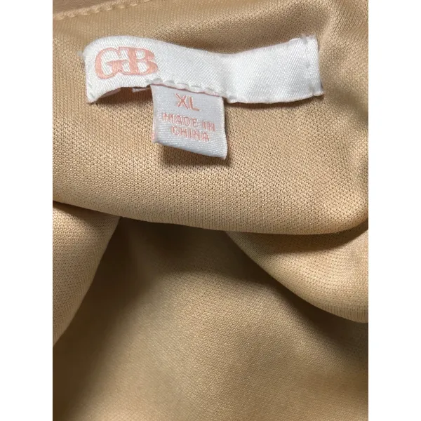 GB Skirt Sequin Pencil Midi XL Gold Side Slit Holiday Party - Image 5
