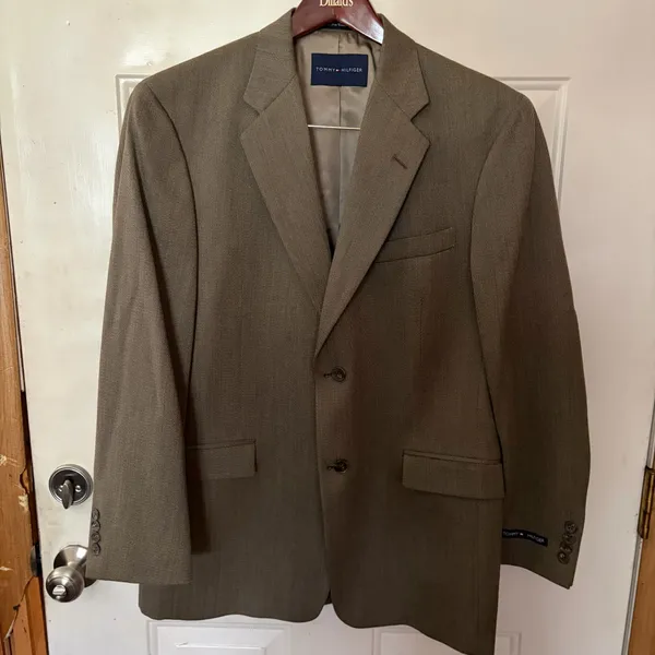 NWOT Tommy Hilfiger Topue skarkskin Worsted Wool blazer sport coat suit Sz 40 R - Image 11
