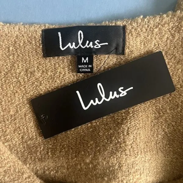 NWT‎ Lulus The Way I Feel Cutout Tan Midi Knit Sweater Dress - Image 6