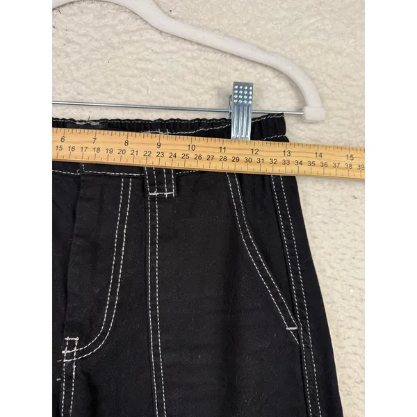 BDG Urban Outfitters Relaxed Skate Jean Black Contrast Stitch Cargo Pants 25 - Image 7