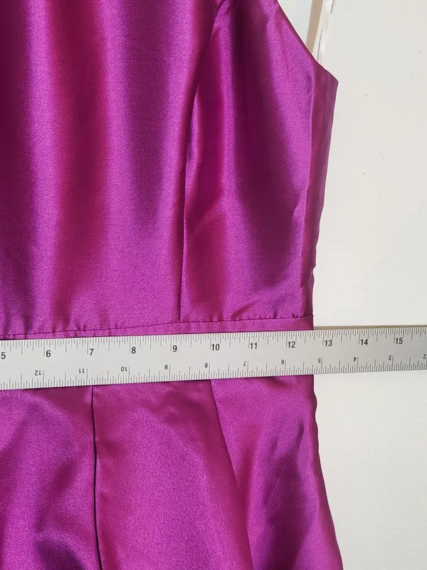 Lulus Magenta High Low Formal Dress Size XS NWT Wedding Guest Dress - Image 9