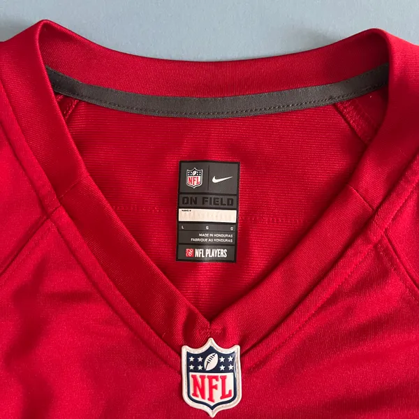 Nike Tampa Bay Buccaneers Mike Glennon On Field Womens Red NFL Football Jersey - Image 4