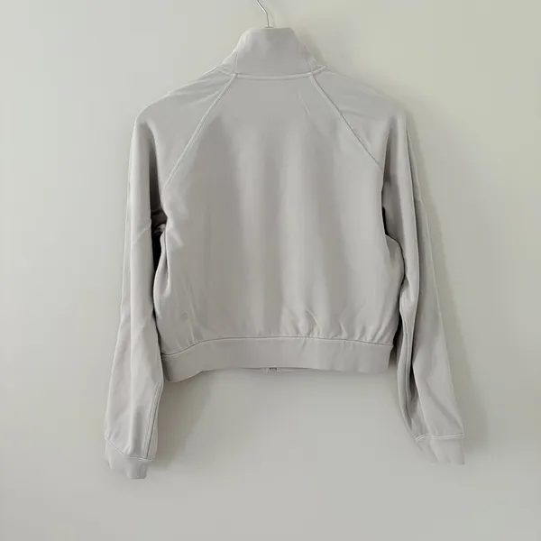 Lululemon Softstreme Pique rack Jacket Small Downtown Tan Cropped Full Zip - Image 5