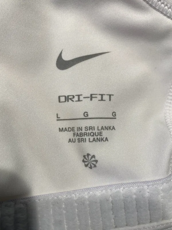 Nike Women's Swoosh Medium Support No Padded White Sports Bra Size L - Image 5