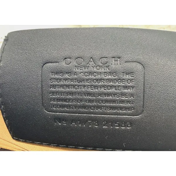 Coach Signature Lucy Crossbody‎ Bag Womens Small Brown Canvas Leather Buckle - Image 7