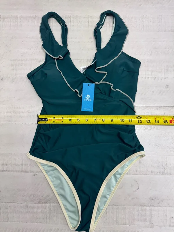 Cupshe Eucalyptus Ruffled V-Neck One-Piece - Image 3