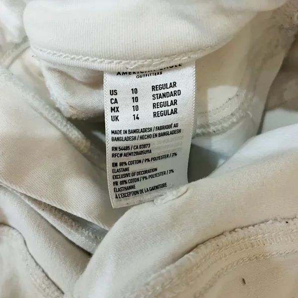 American Eagle high-rise jeggings white distressed - Image 6