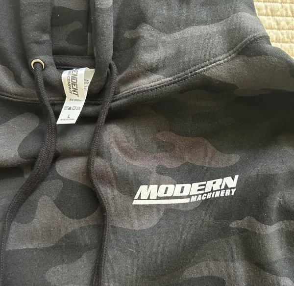 Camo hoodie Green Size L - Image 3