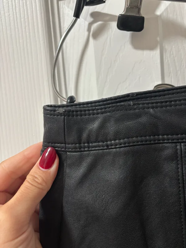 Abercrombie Faux Leather Mini Skirt - Image 7