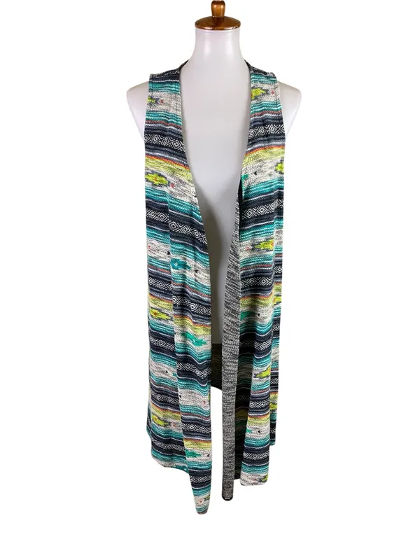 Ariat Joshua Tree Vest Southwest Aztec Print Open Front Small - Image 2
