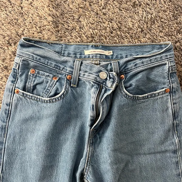 Classic Blue Low Pro Levi’s Straight Women's Jeans - Image 3