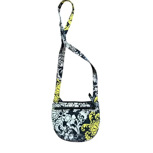 Vera Bradley Retired Baroque Green Black White Swirl Rounded Crossbody Bag - Image 2