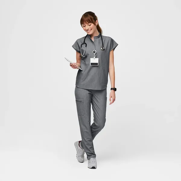 Figs | Rafaela Oversized Scrub Top Shirt In Graphite Gray Medium - Image 2